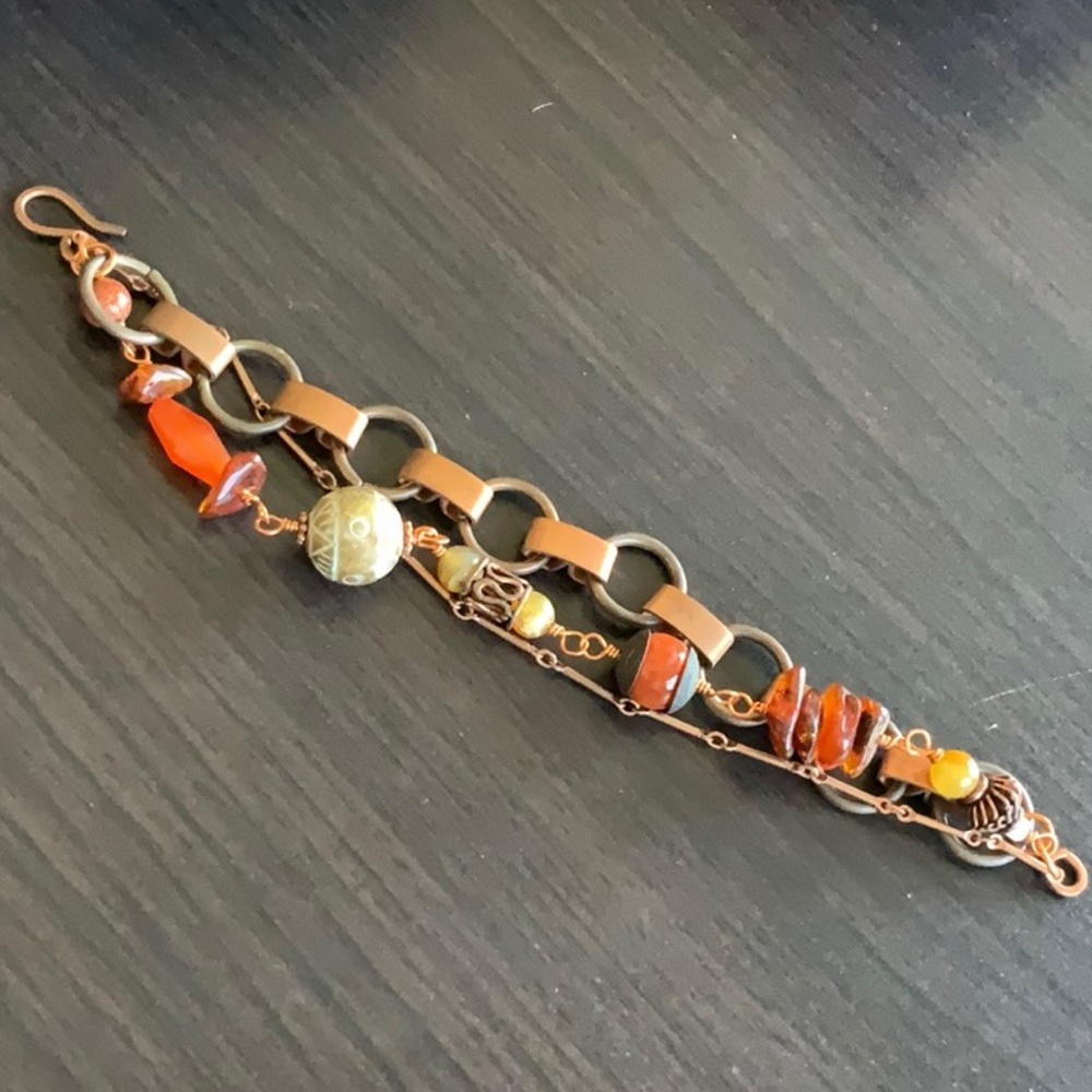 Boho style multi strand bracelet